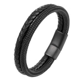 Men’s Two-Tone Magnetic Buckle Bracelet